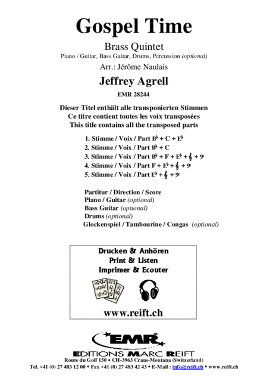 Gospel Time Brass Band scores gallery preview page 2