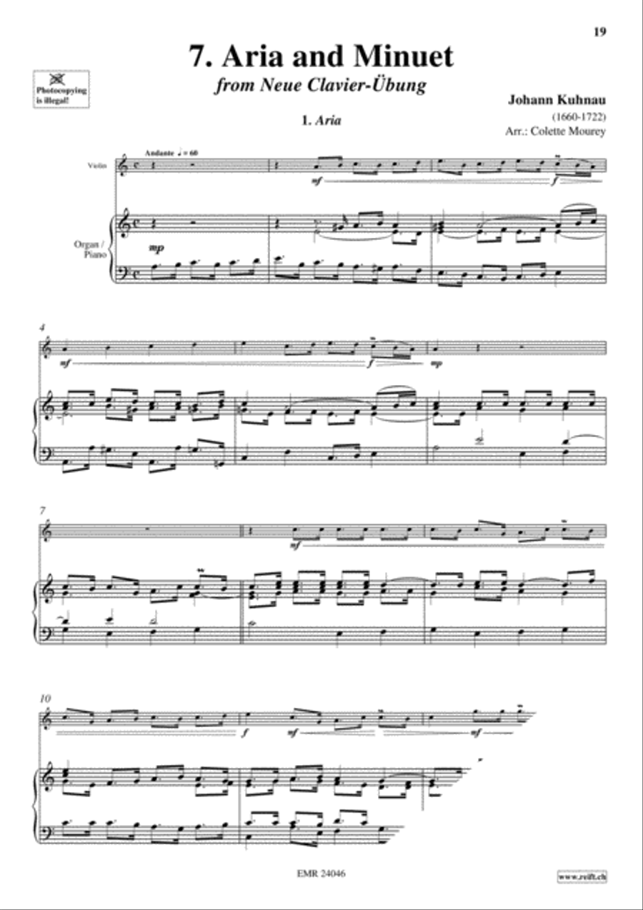 40 Greatest Baroque Hits Volume 1 Violin Solo scores gallery preview page 9