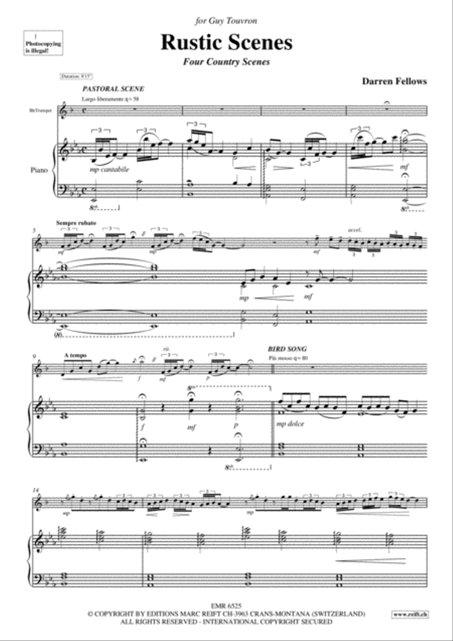 Rustic Scenes Rustic Scenes Trumpet Solo scores gallery preview page 3