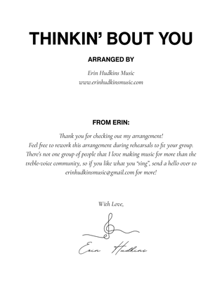 Book cover for Thinkin' 'bout You