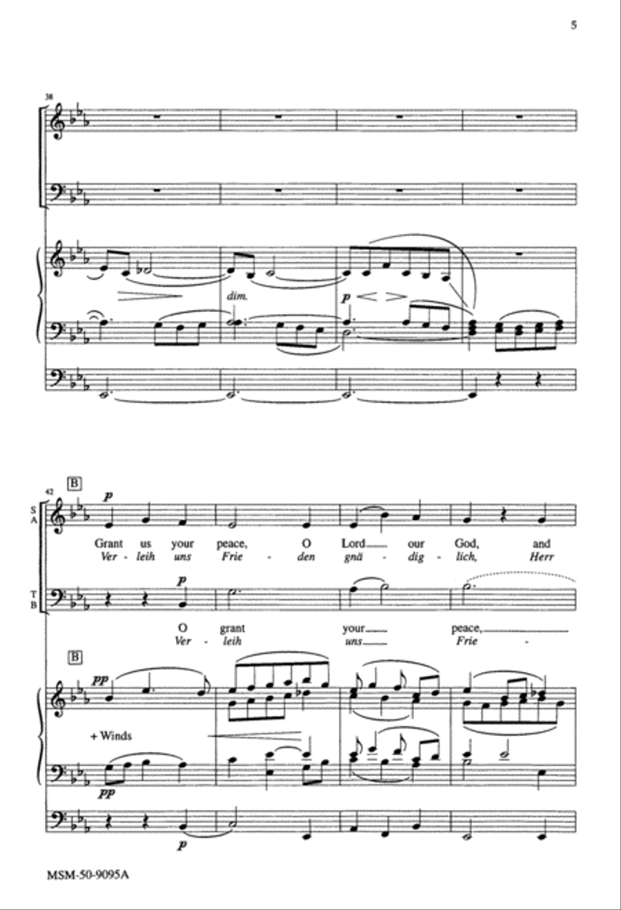 Grant Us Your Peace 4-Part scores gallery preview page 5
