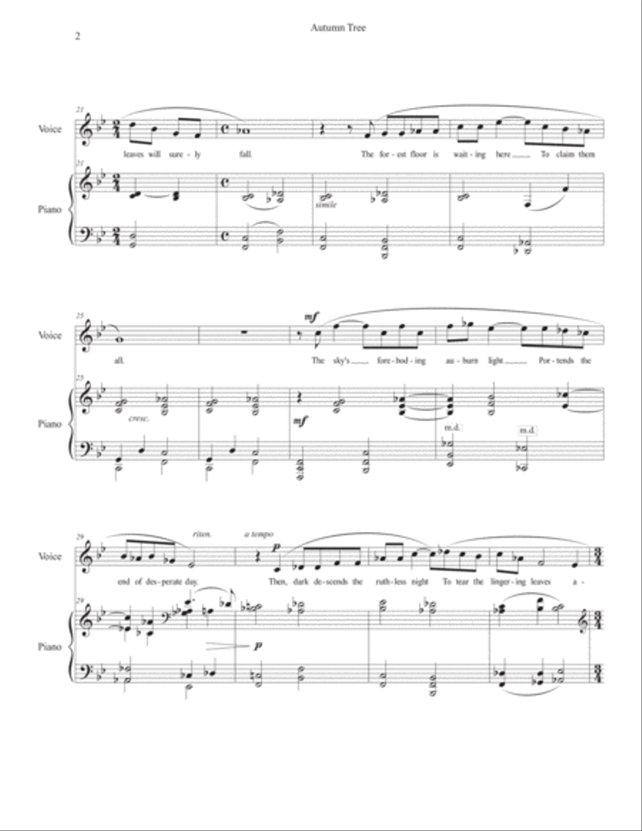 Autumn Tree Voice scores gallery preview page 2