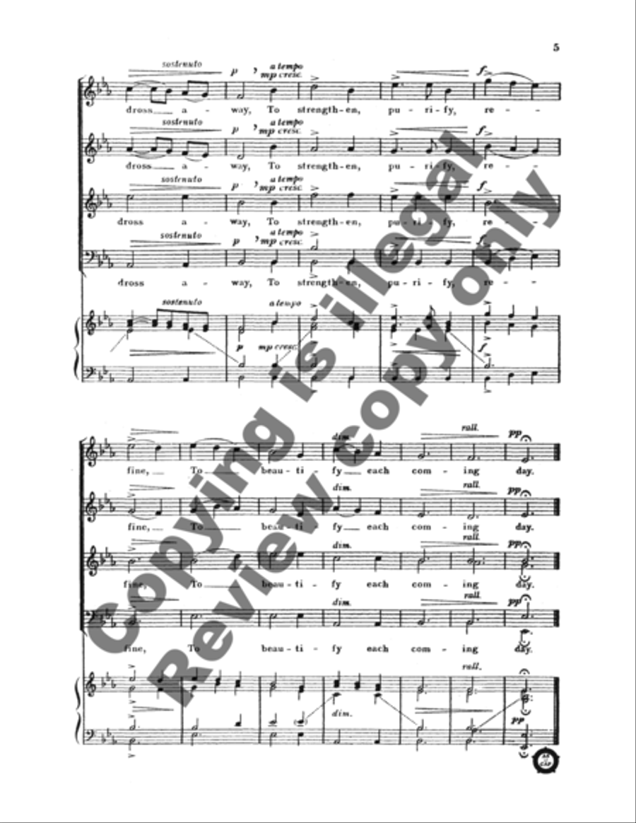 Lord, Grant thy Servants 4-Part scores gallery preview page 6