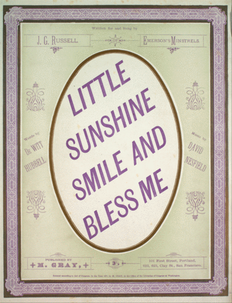 Little Sunshine Smile and Bless Me 4-Part scores gallery preview page 1