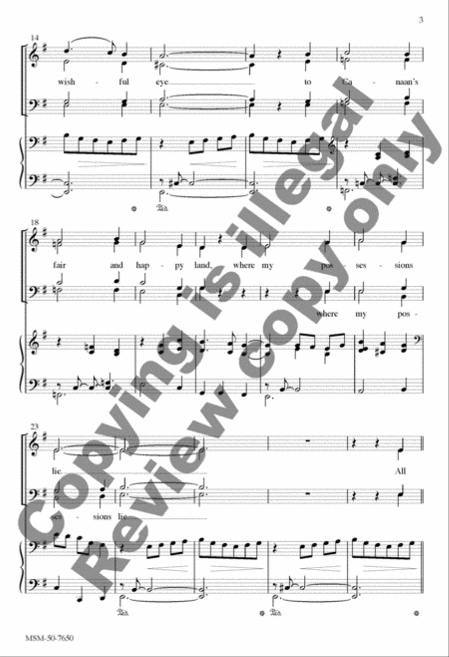 Promised Land 4-Part scores gallery preview page 3
