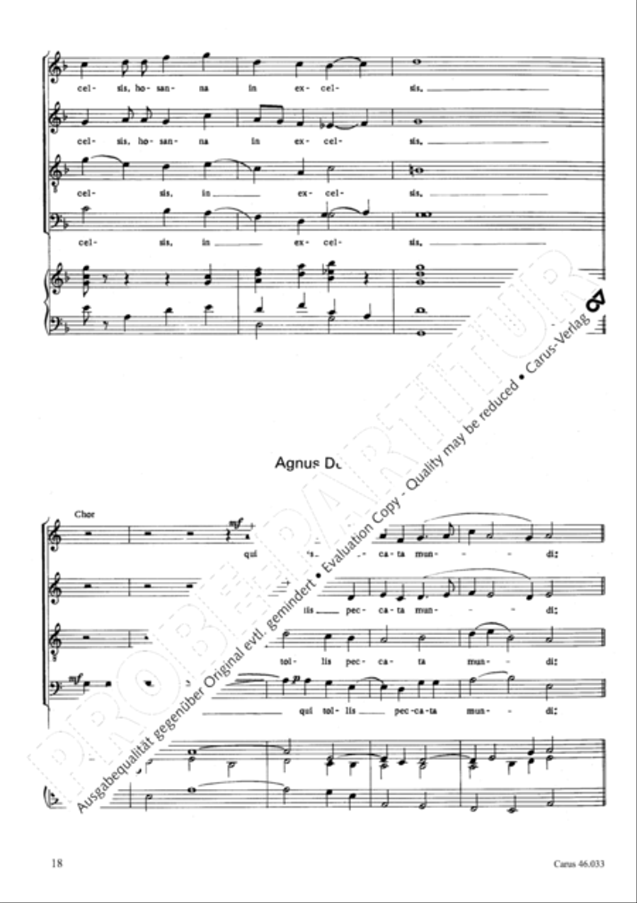 Missa Choralis zu GL 401-404 4-Part scores gallery preview page 19