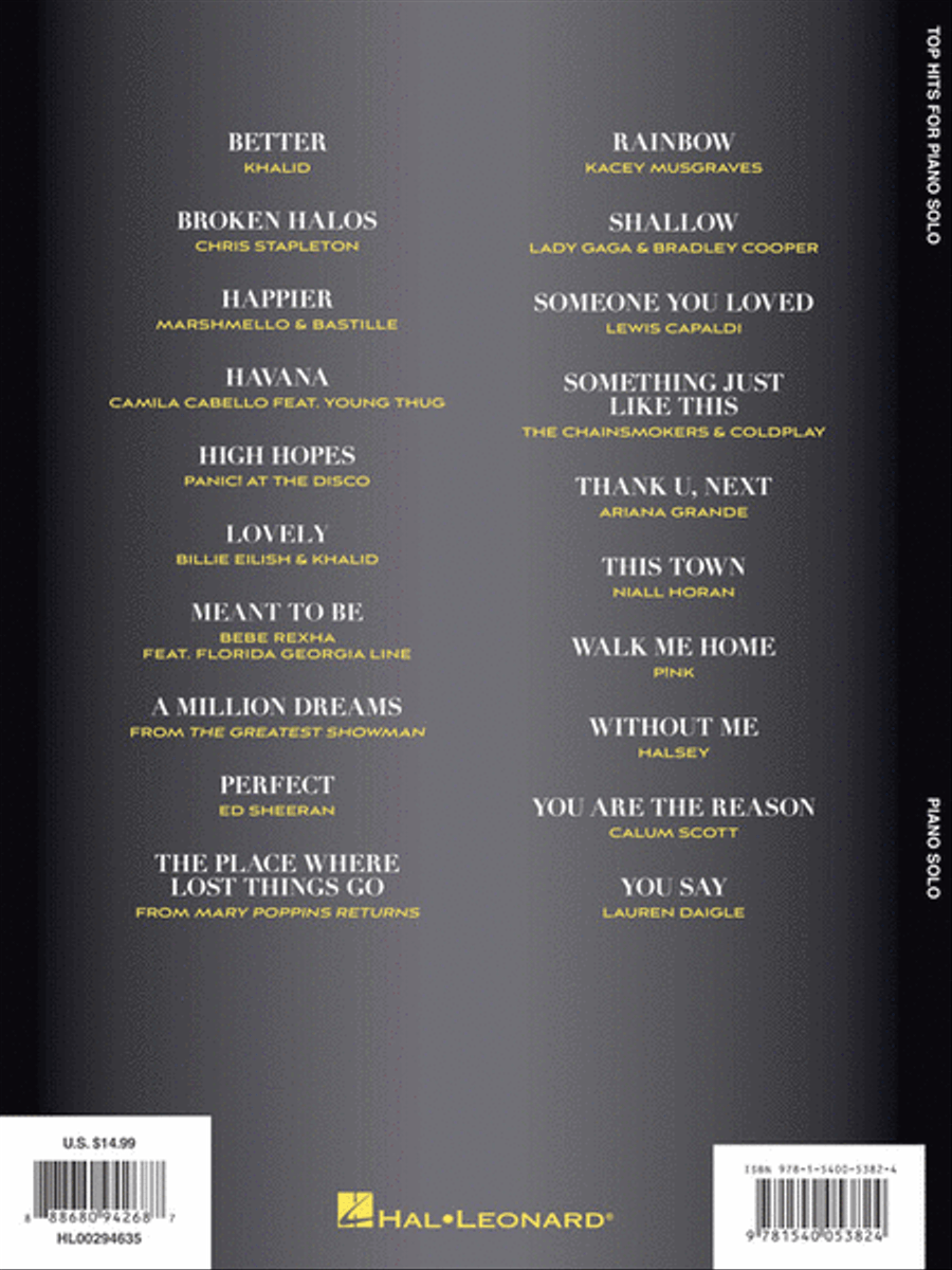 Top Hits for Piano Solo Top Hits for Piano Solo Piano Solo scores gallery preview page 6