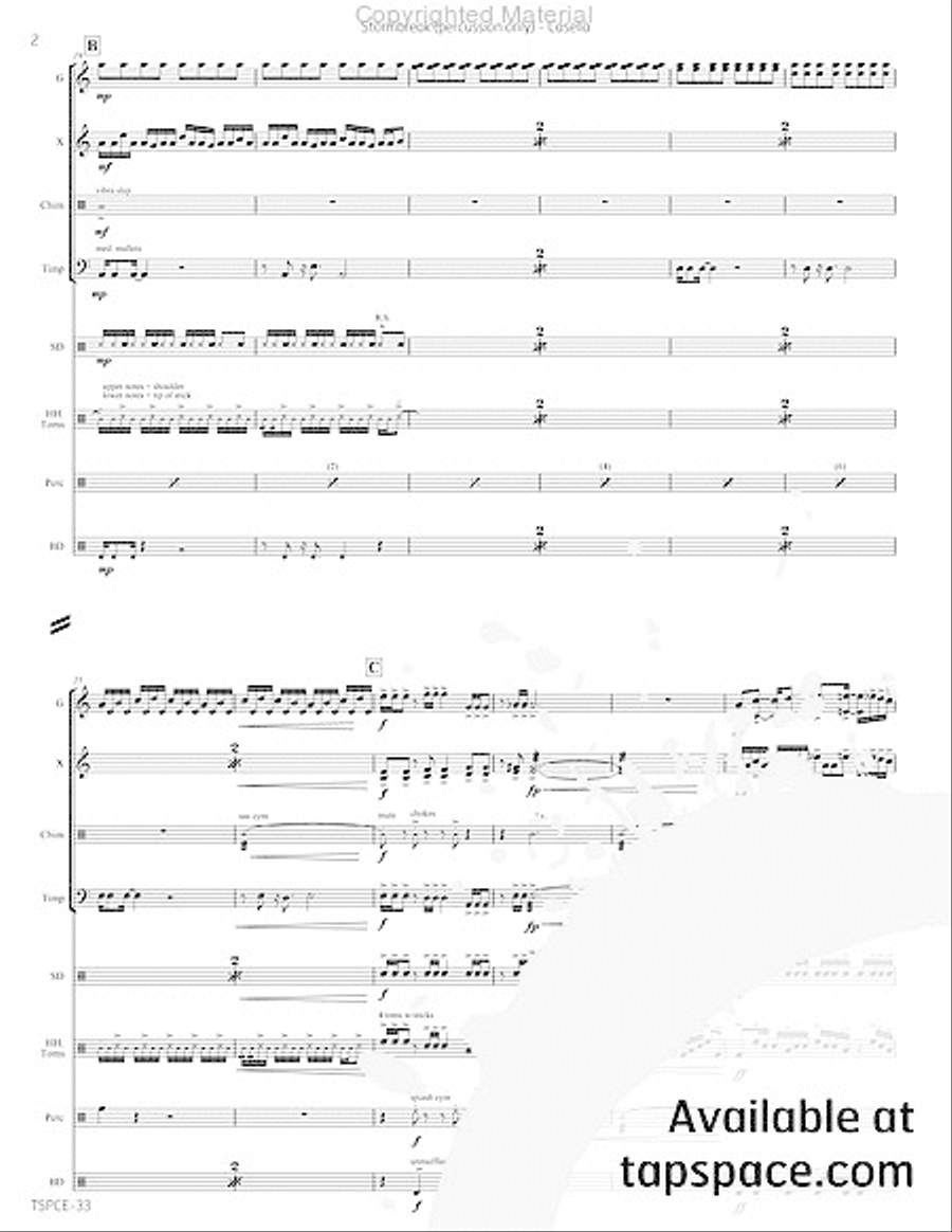 Stormbreak Percussion Ensemble scores gallery preview page 23
