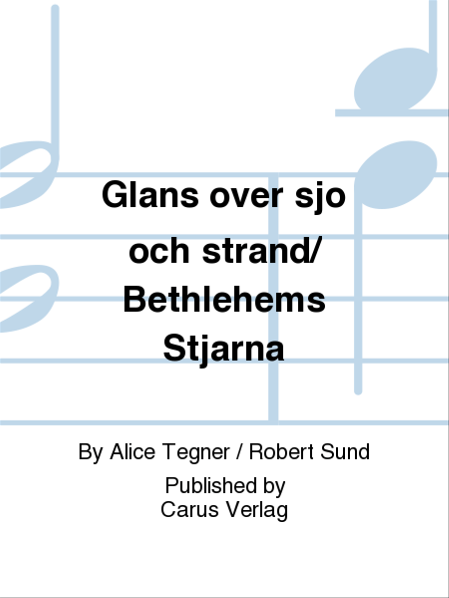 Glans over sjo och strand/ Bethlehems Stjarna SSATB scores gallery preview page 1