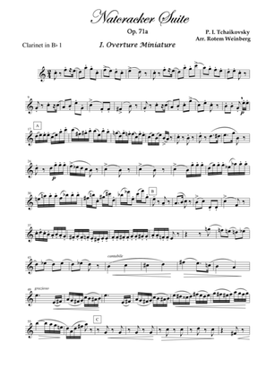 Overture Miniature from The Nutcracker (Clarinet Quartet)