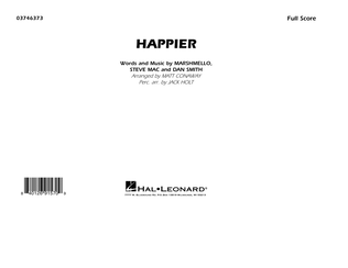 Book cover for Happier (arr. Matt Conaway and Jack Holt) - Conductor Score (Full Score)