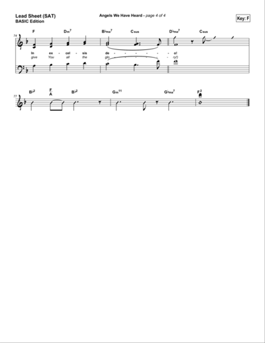 Angels We Have Heard on High Piano scores gallery preview page 4