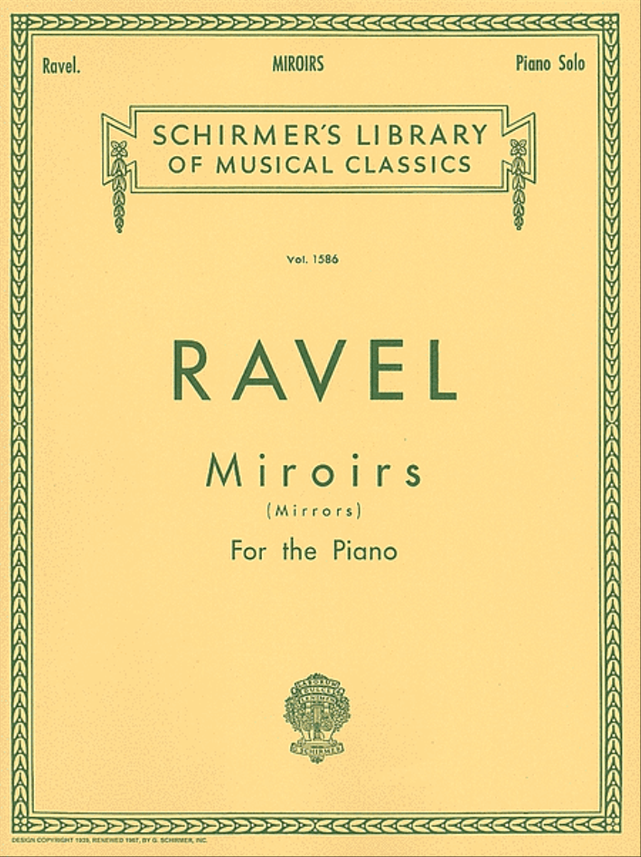 Miroirs Piano Solo scores gallery preview page 1