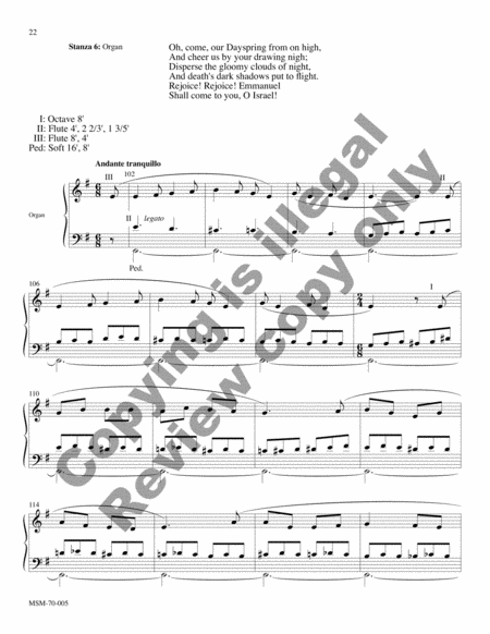 Savior of the Nations, Come (Full Score) image number null