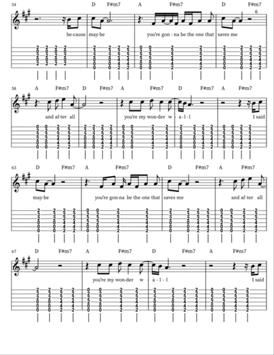 WonderWall - Violin Violin scores gallery preview page 6