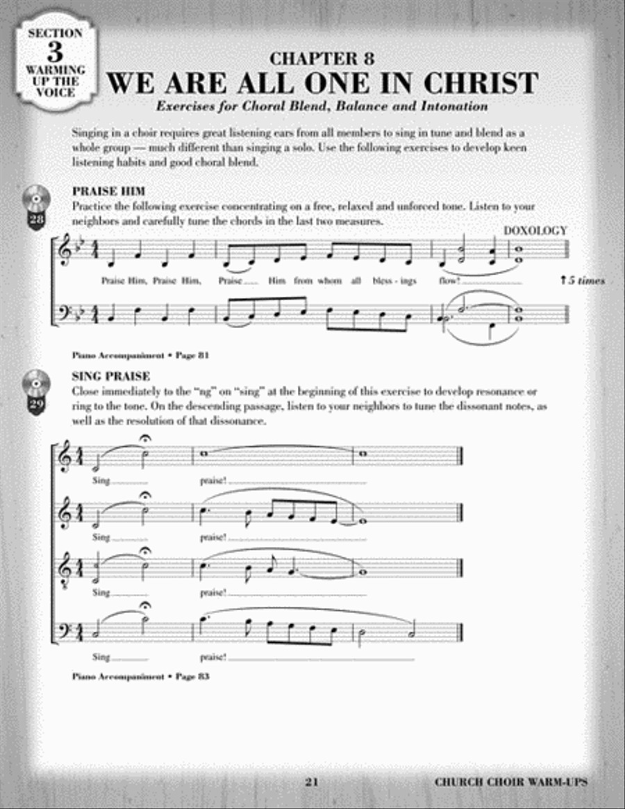 Church Choir Warm-Ups Choir scores gallery preview page 6