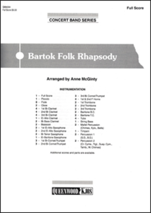 Bartok: Folk Rhapsody - Score