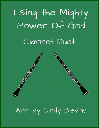 Book cover for I Sing the Mighty Power of God, for Clarinet Duet