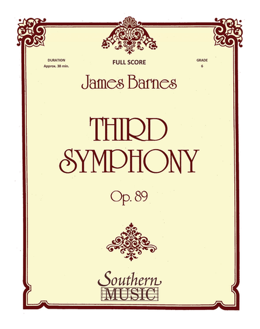 Third Symphony Concert Band scores gallery preview page 1