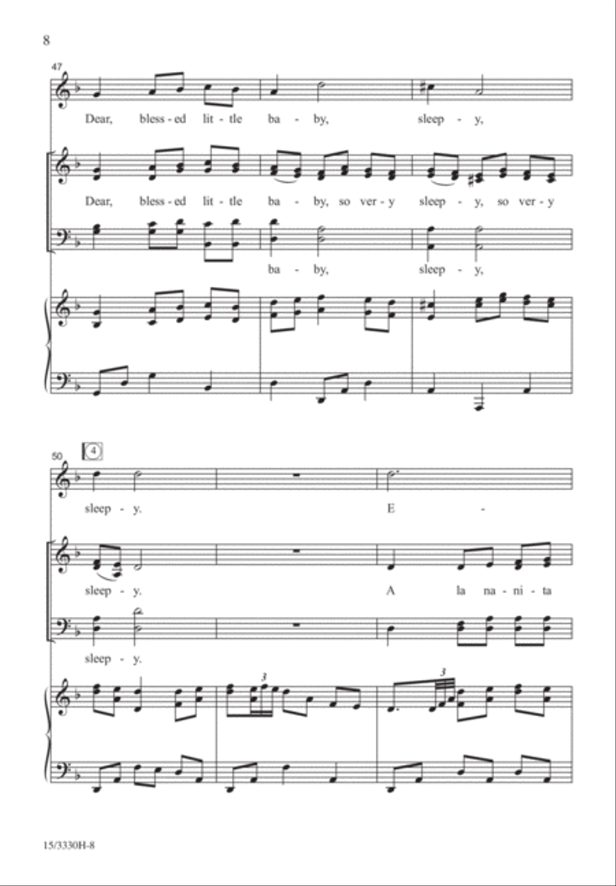 A La Nanita Nana A La Nanita Nana 4-Part scores gallery preview page 7