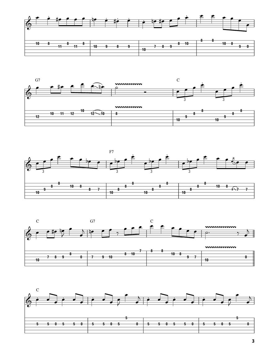 Yakety Axe Electric Guitar scores gallery preview page 3