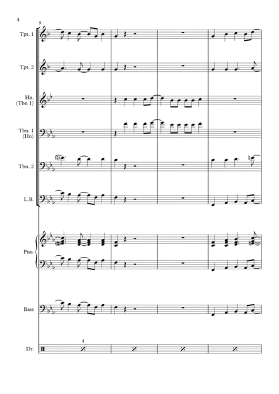 Happy Happy Brass Quintet scores gallery preview page 4