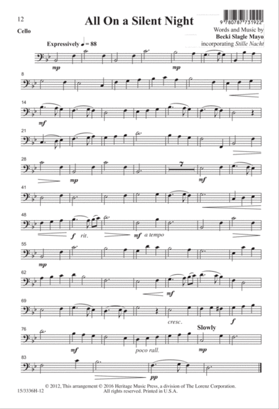 All On a Silent Night All On a Silent Night 4-Part scores gallery preview page 12