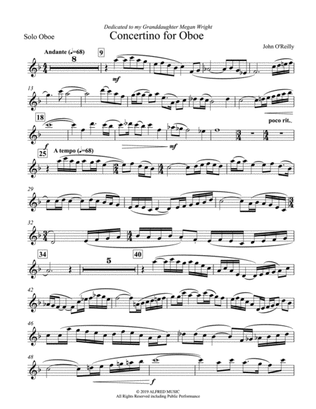 Concertino for Oboe: Oboe Solo