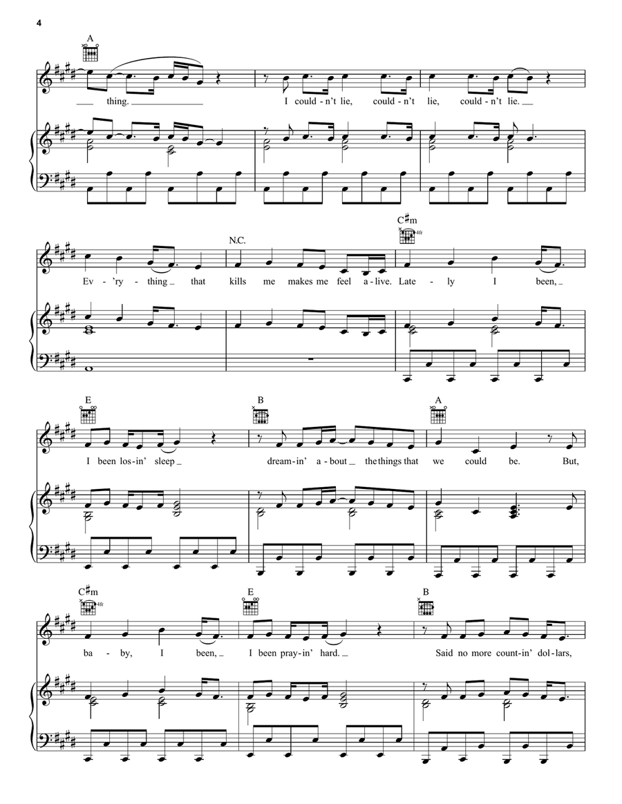 Counting Stars Acoustic Guitar scores gallery preview page 4