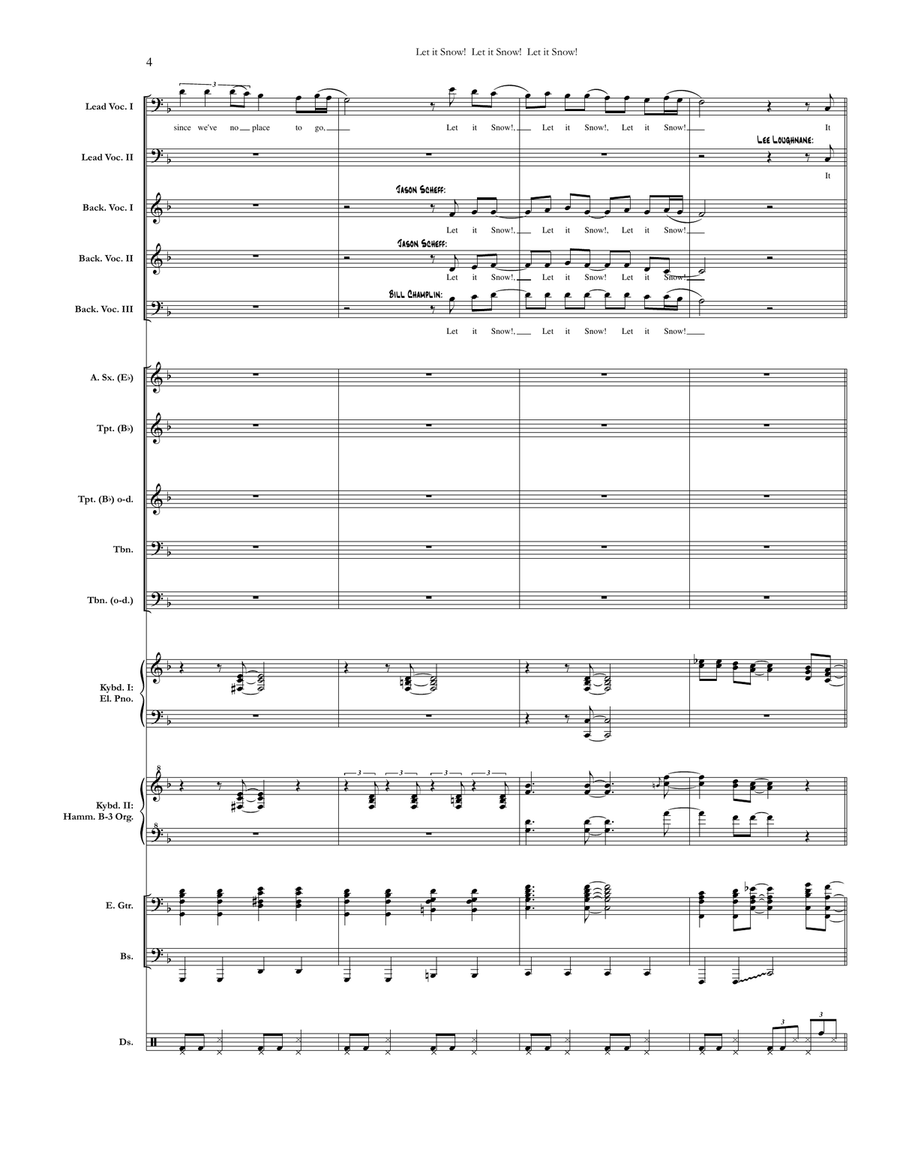 Let It Snow! Let It Snow! Let It Snow! Small Ensemble scores gallery preview page 4