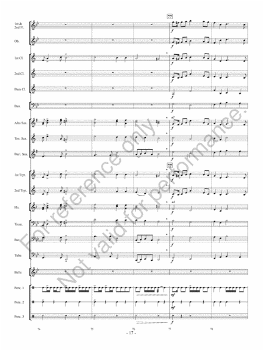 Courtly Procession And Dances Concert Band scores gallery preview page 18