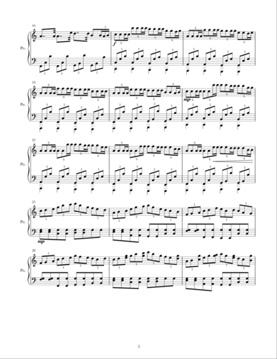Easy on the Sea Piano Solo scores gallery preview page 2
