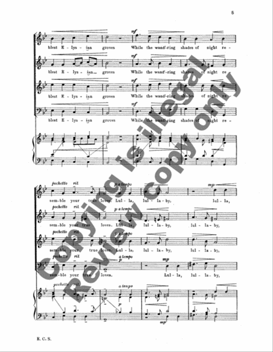 Rest, Sweet Nymphs 4-Part scores gallery preview page 5