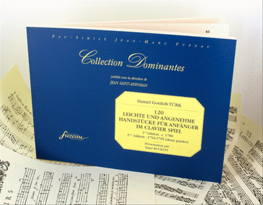 120 Leiche und angenehme handstucke fur anfanger im clavier spiel. Editions of 1780 and 1792-1795 Harpsichord scores gallery preview page 1