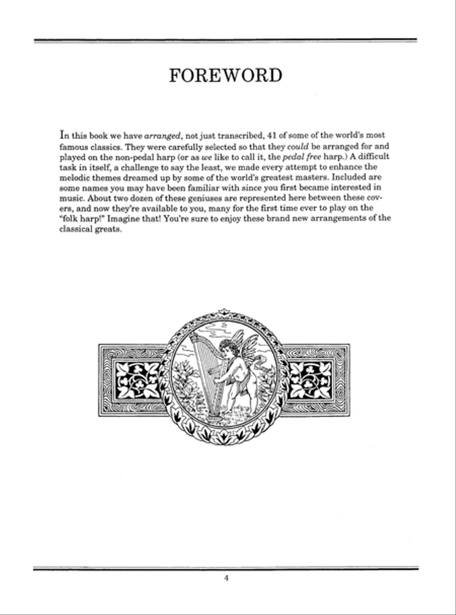 Classics for Pedal-Free Harp Pedal Harp scores gallery preview page 5