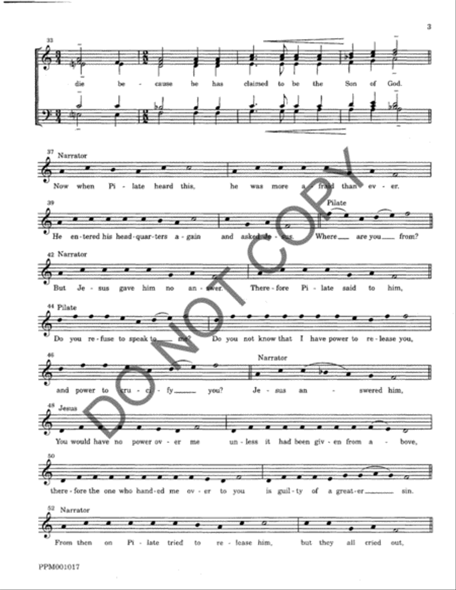 The Passion According to John A Cappella scores gallery preview page 5