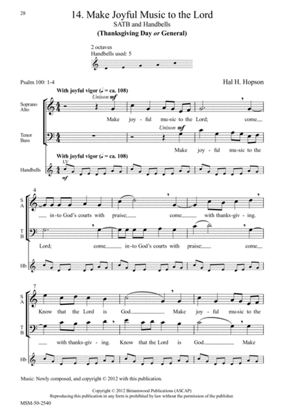Make Joyful Music to the Lord (Thanksgiving Day or General) (Downloadable)