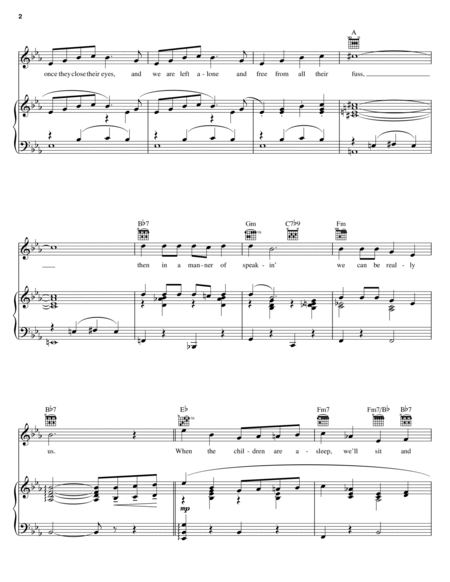 When The Children Are Asleep (from Carousel) by Rodgers & Hammerstein Piano, Vocal, Guitar - Digital Sheet Music