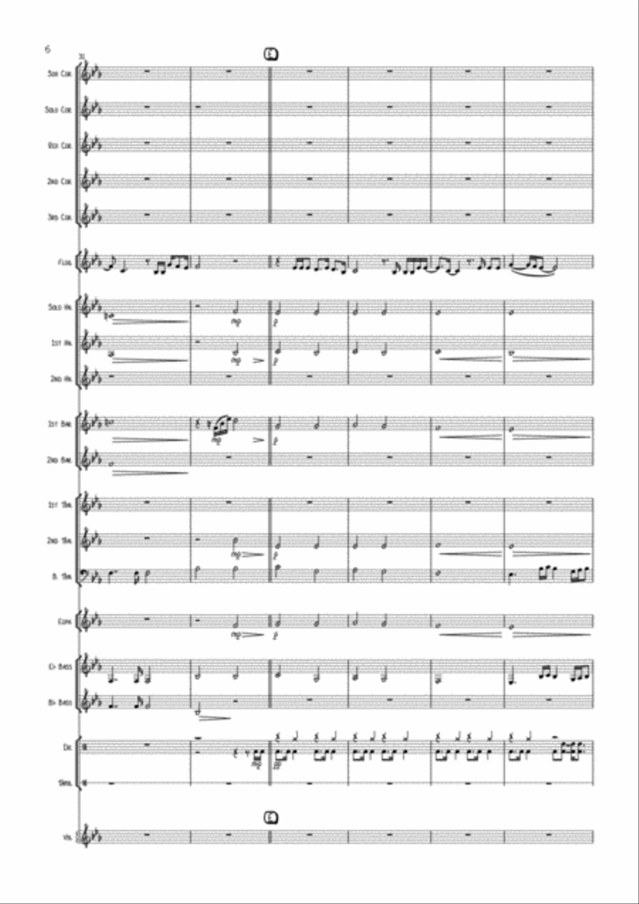 When We Were Young Brass Ensemble scores gallery preview page 6
