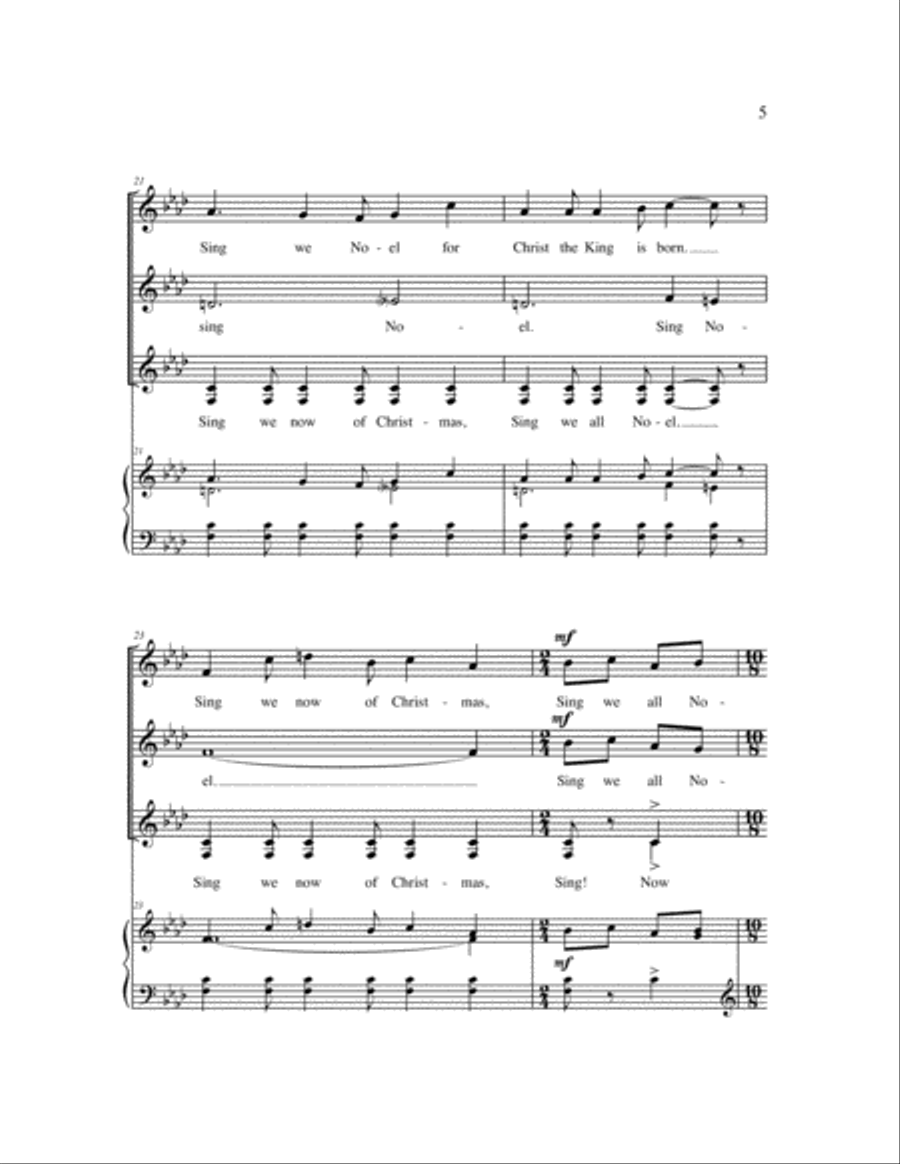 Sing We Now of Christmas Sing We Now of Christmas SSAA scores gallery preview page 5