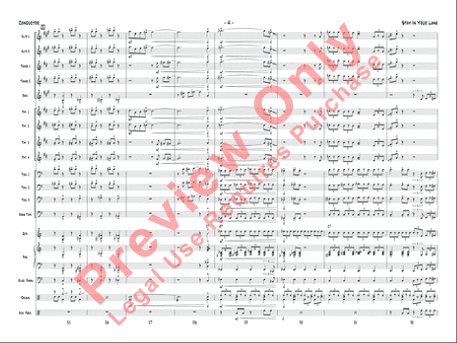 Stay in Your Lane Jazz Ensemble scores gallery preview page 7