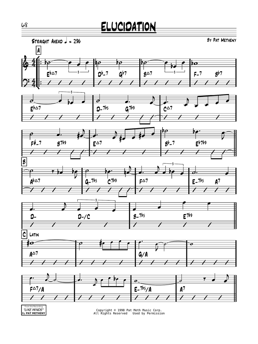 Elucidation Piano scores gallery preview page 1