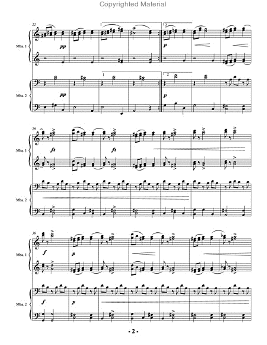 Slavonic Dance, Op. 46, No. 1 (score & parts) Percussion Ensemble scores gallery preview page 3