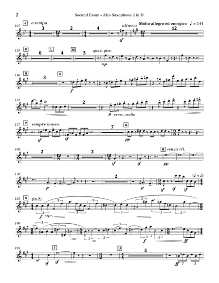 Second Essay - Eb Alto Saxophone 2