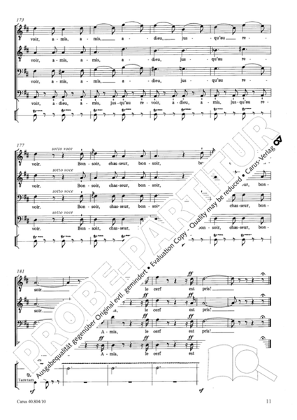 Choeur de chasseurs democrates by Gioachino Rossini Men's Choir - Sheet Music