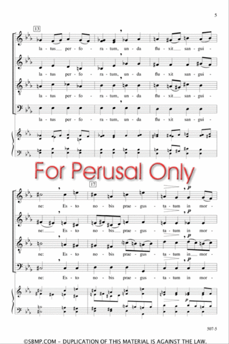 Ave verum Corpus - SATB Octavo 4-Part scores gallery preview page 4
