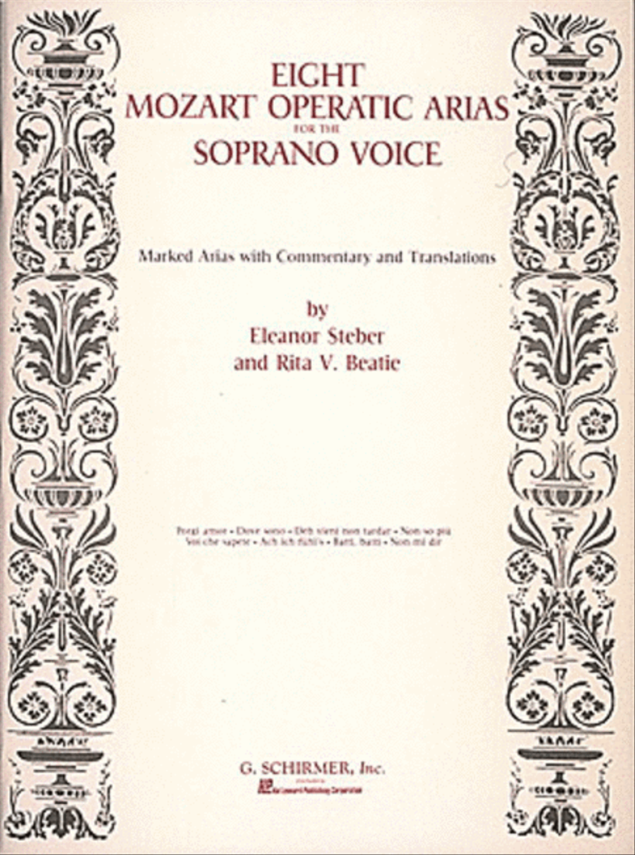 Mozart: Eight Operatic Arias for the Soprano Voice