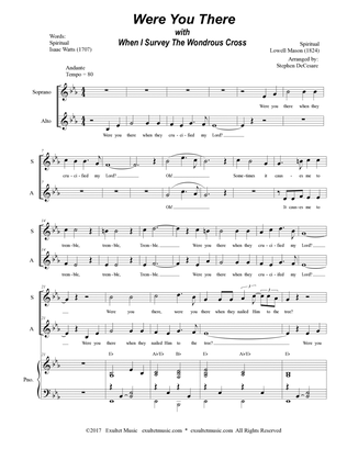 Were You There (with "When I Survey The Wondrous Cross") (Duet for Soprano & Alto Solo)