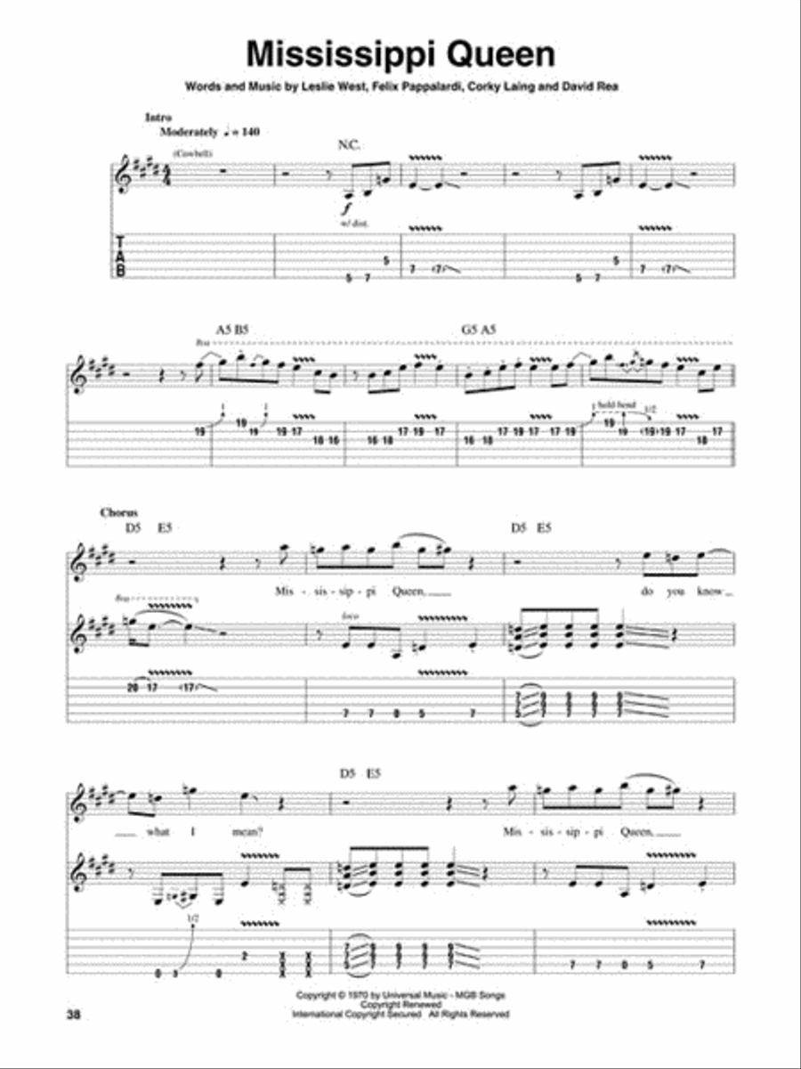 Rock Band Rock Band Guitar Tablature scores gallery preview page 5