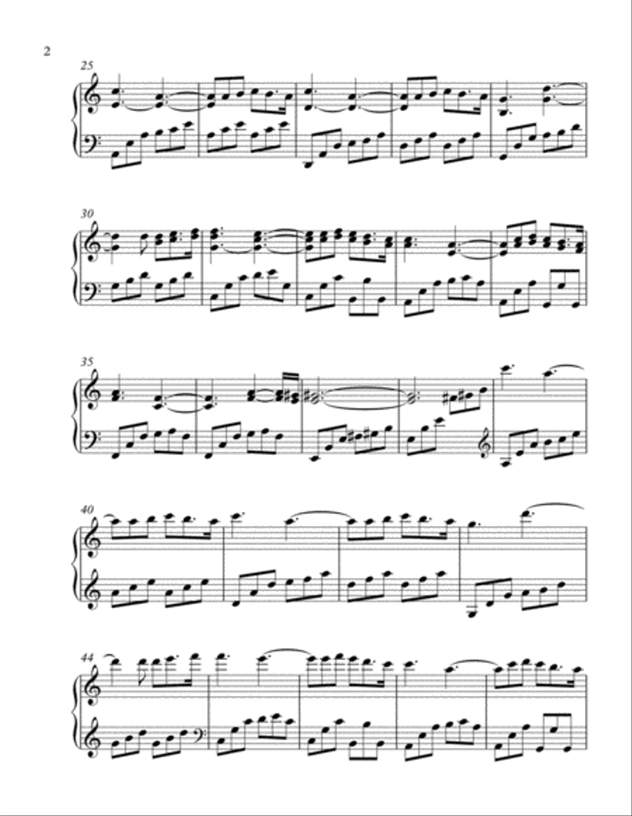 Memoirs Piano Solo scores gallery preview page 2